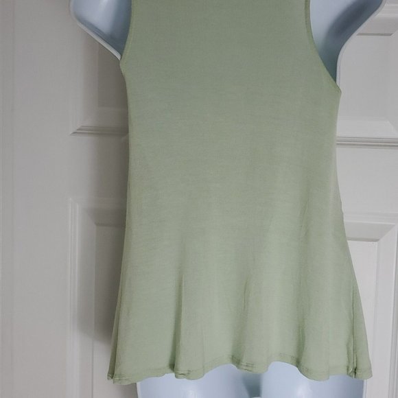 One September Mint‎ Green Floral Sewn Shoulder Blouse Top Womens Size P - Picture 4 of 6